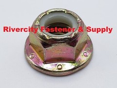 3/8-16 Grade 8 Nylon Insert Flange Lock Nuts 3/8 x 16 Flanged Stop Nut 3/8×16