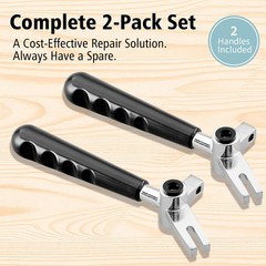 Upgraded Metal 2-Pack Replacement Handles for Vevor Soft Large, One Color