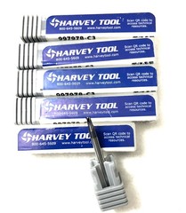 Harvey Tool 997978-C3 5/64″ 4FL Corner Radius End Mill .015R Solid Carbide AlTiN