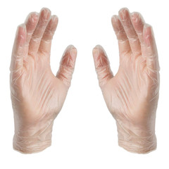 Clear Vinyl Disposable Exam/Medical Gloves 3 Mil, Latex/Powder-Free, Food-Safe,