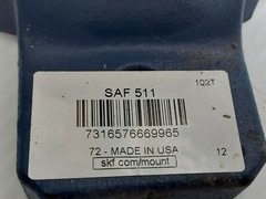 SKF Bearing Housing Pillow Block SAF 511 WITH LER 24 Bearing Cast Iron, NEW