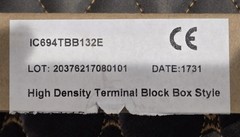 GE – IC694TBB132E High Density Terminal Block | NEW OPEN-BOX **FREE SHIPPING **