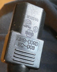 Set of 3 – New King Kord Power Cables 6′ Length 16A 250V~ Model KC-015