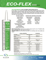 Eco Flex EF9500 High Performance Hybrid Sealant/Adhesive Case of 24, WHITE