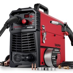 ARCCAPTAIN 160A MIG Welder 110V 220V 4 in 1 Welding Machine Gas Red+black