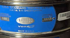 8″ USA Standard Testing Sieve Stainless Steel, Size No. 635,100,80,,50,40