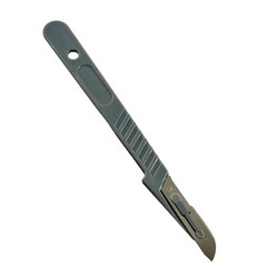 Sterile Disposable Scalpel #20 | 10 x Pack | Carbon Steel Blade + Plastic Handle