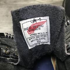 Red Wing 4473 Firefighter Fire Zip Up Logger SuperSole Boots Steel Toe Size 9.5