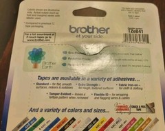 Genuine Brother P-Touch TZE-B41 Laminated Tape Black Print On Orange