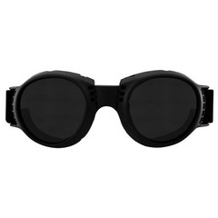 Global Vision Paragon Foam Padded Motorcycle Goggles Black Frame Super Dark Lens