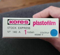Kores Plastofilm No 140A in box BLUE, RED, or BLACK