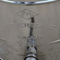 Protectoseal Chicago F207V Stainless Steel 5 gal Safety Can w/ Faucet Flammables