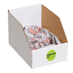 Tape Logic 1′ Circle Label, ‘Inspected by’, Fluorescent Green, Roll of 500 St…