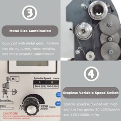 110V Precision Inch Thread Metal Lathe WM210V Variable Speed Lathe 8″*32″