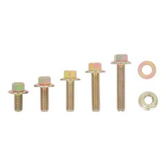 521PCS M6 M8 M10 Flange Bolts Assortment Kit 8.8 Grade Alloy Steel