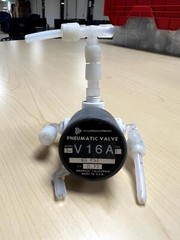 NV3 144 Fluorocarbon Pneumatic Value V16A 60 PSI 0.77, Used