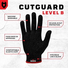 Premium Cut Resistant Gloves Food Grade — Level 5 Protection; Ambidextrous; M…