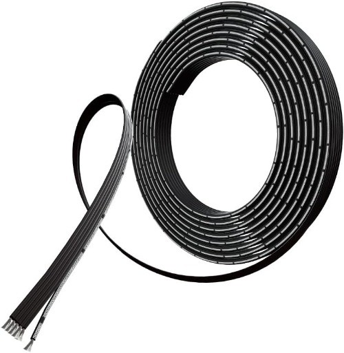 24 Gauge Silicone Ribbon Cable Flexible 6Pack Black 10 ft Flat Cable AWG