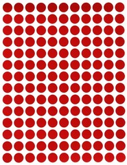 Royal Green Color Coding Labels 0.375 inch Round Sticky Label 3/8 7000, Red