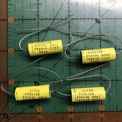 .022uF 250vac Elpac Axial Film Capacitor Metallzd Polypropylene Audio New x4