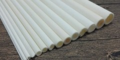 1 x300mm Single Hole Alumina Ceramic Tube Insulation Resistance High Temperature