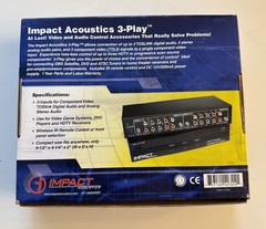 Impact Acoustics 3-Play Component High Performance Digital Audio/Video Selector