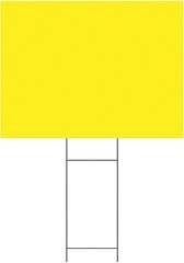 18×24 Durable Blank Yard Sign Kit (3,5,10, 50, or 100) with 24″ Stakes