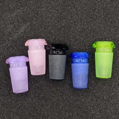 Color Faceted 14mm Male To 10mm Female Glass Adapter