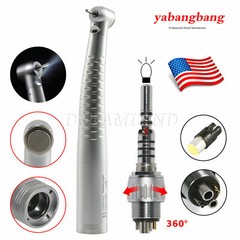 Dental LED Turbine Fiber Optic High Speed Handpiece 6Hole Quick Coupler Coupling
