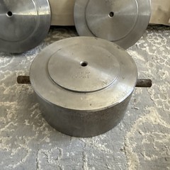 Aluminum Dead Weight 10000, 6600, 4900 Grams Laboratory 6 Inch Diameter