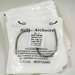 Dental Orthodontic 180mm Niti Open Coil Spring Arch Wires Alloy Dia.08/10/12/14