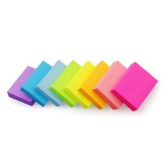 Sticky Notes 1.5×2 inch Bright Colors Self-Stick Pads 8 Pads/Pack 100 Sheets/…