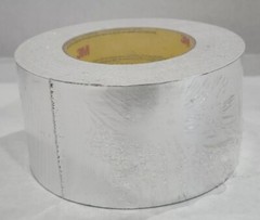 3M 2C120 Natural Aluminum Foil Tape 2.83 IN x 50yd / 1.8mil HVAC