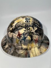 New Full Brim Hard Hat Custom Hydro Dipped PITTSBURG STEELERS
