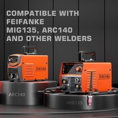 145A MIG Welder 110V Flux Core Gasless MIG/Stick/Lift TIG with TIG Welding Torch