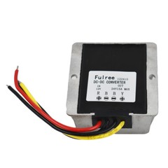 360W Waterproof DC/DC Car Voltage Converter Step Up Regulator 12V To 24V 15A