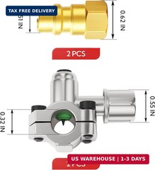 4Pcs BPV-31 Bullet Piercing Valve Kits, Refrigerator Piercing Valve with 7/16″ R