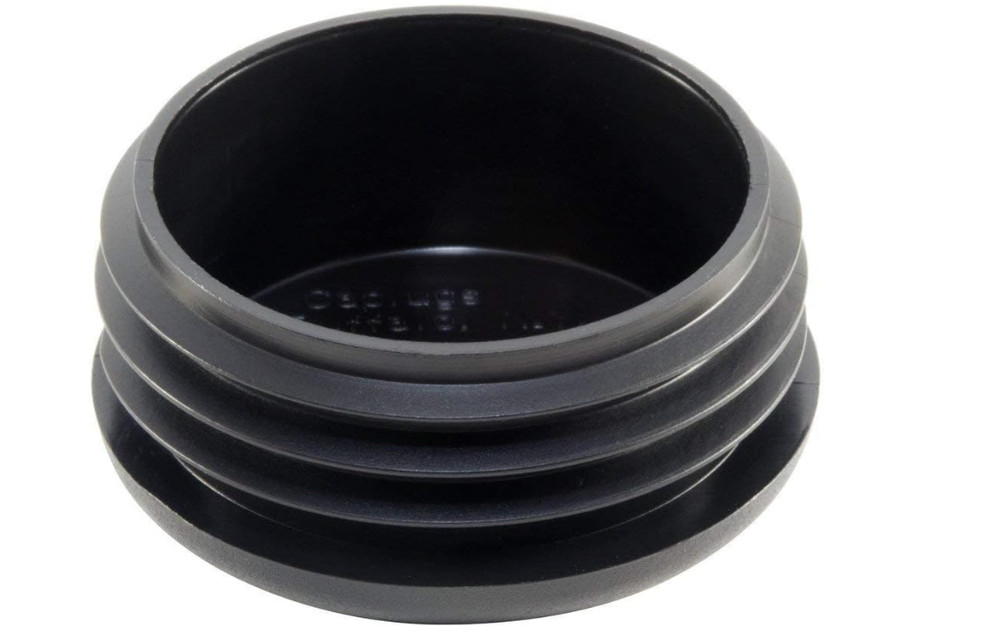 2-1/2″ OD Round 14-18Ga Black Plastic End Cap Plugs (2.34″ to 2.40″ ID)
