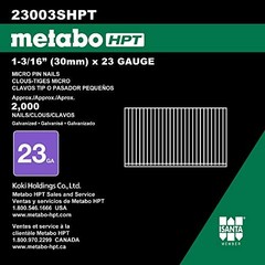 Metabo HPT Pin Nails | 1-3/16 Inch x 23 Gauge | 1-3/16″ x 23 GA, No Color