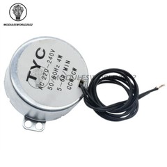 TYC-50 AC12V/110V/220V Synchronous Motor 2.5/3/5/6RPM 4W 50/60Hz For Microwave