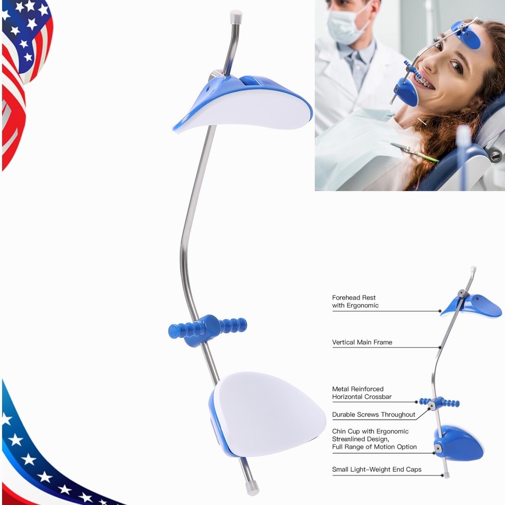 Dental Adjustable Orthodontic Reverse Pull Headgear Facemask Facial Mascara Blue