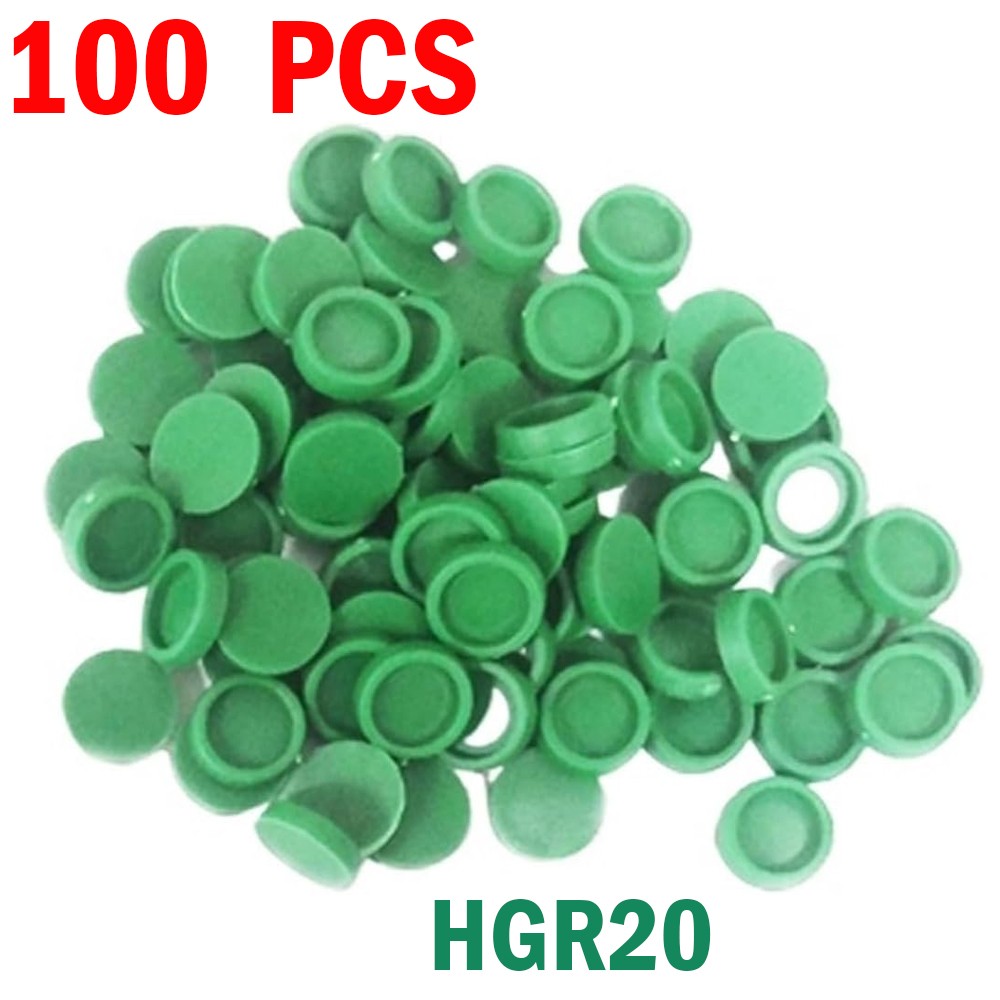 100Pcs New Guide Dust Protector Cap Cover Linear Rail HGR20 GREEN C5