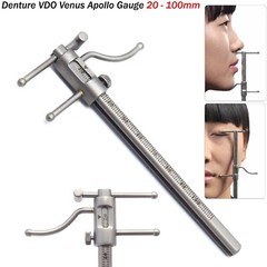 Dental VDO Gauge Ruler Prosthodontics Venus Apollo Gauge Premium Stainless Steel
