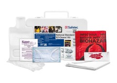 Safetec National Standard EZ-Cleans Kit (Hard case) Body Fluid Spill Kit