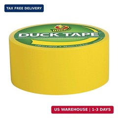 Duck Brand 1304966 Color Duct Tape, Yellow, 1.88 Inches x 20 Yards, 1 Roll