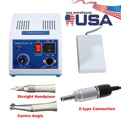Lab electric Micromotor Handpiece Polishing 35K RPM Marathon 10*Burs YX Dental