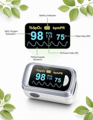 CONTEC CMS50NA Fingertip Pulse Blood Oxygen Saturation Monitor Blue Oximeter