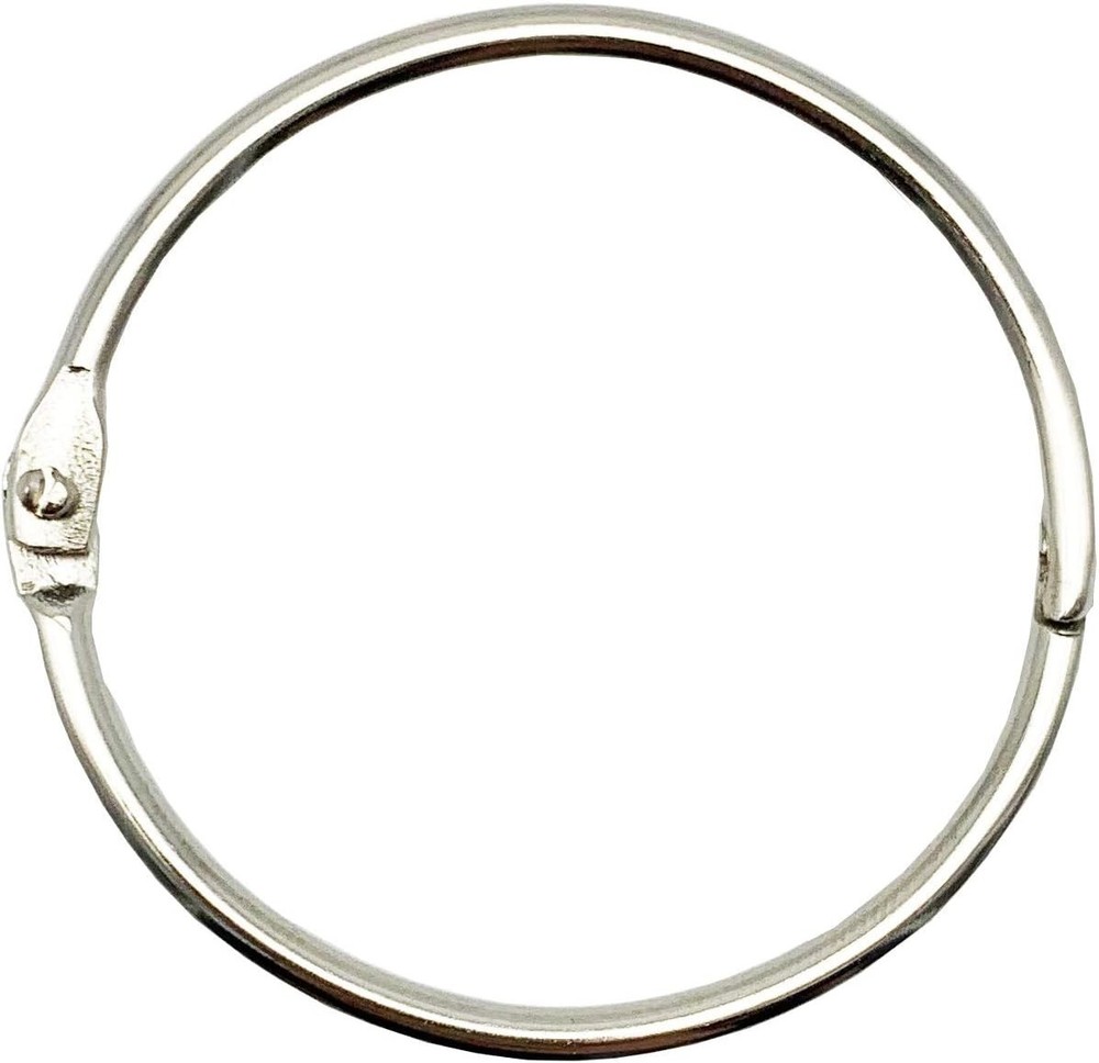 2 Inch (15 Pack) Loose Leaf Binder Book Rings, with Metal 2inch, Silver