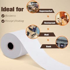 2 1/4″ x 165′ Thermal Receipt Paper 50 Rolls Cash Register POS Credit Card Tape