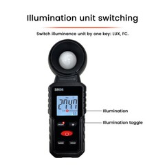 Digital Illuminance Meter Lumen Brightness Tester High Precision Photometer